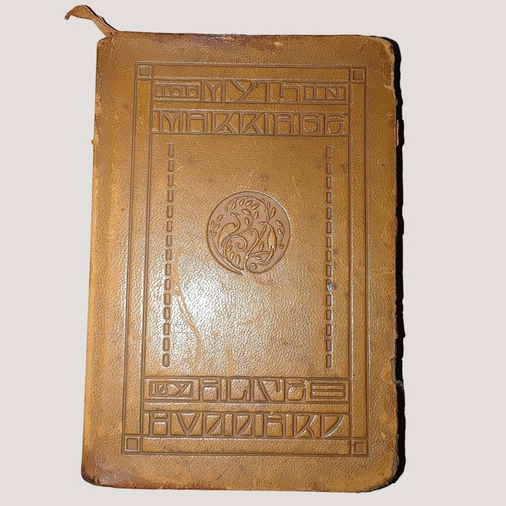 Myth In Marriage Alice Hubbard 1930 Hardcover Book Roycrofters Leather Bound